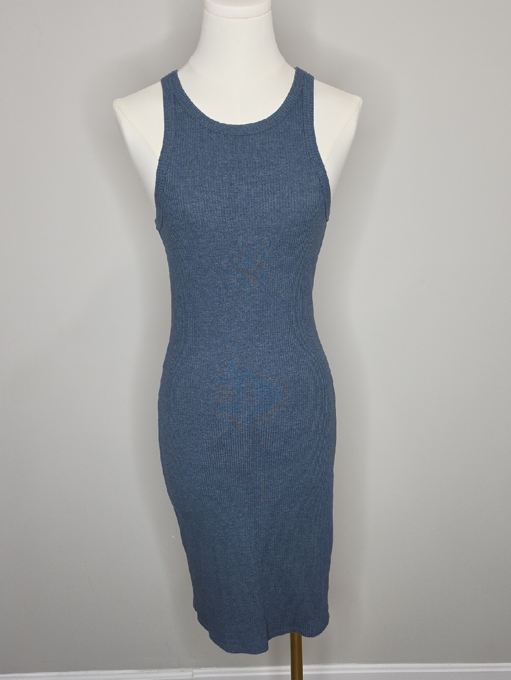 COTTON ON Kirsty Racerback Bodycon Midi Dress Medium Slate Blue